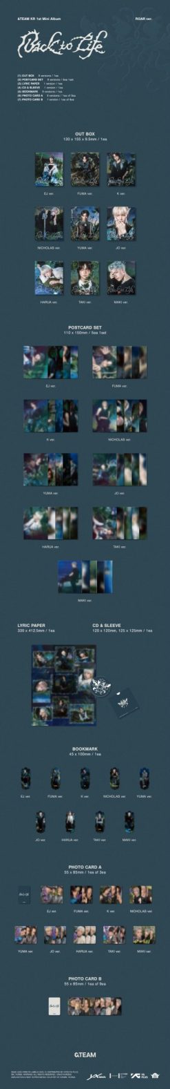 &TEAM - KR 1st Mini Album - Back to Life [ROAR] (Random)